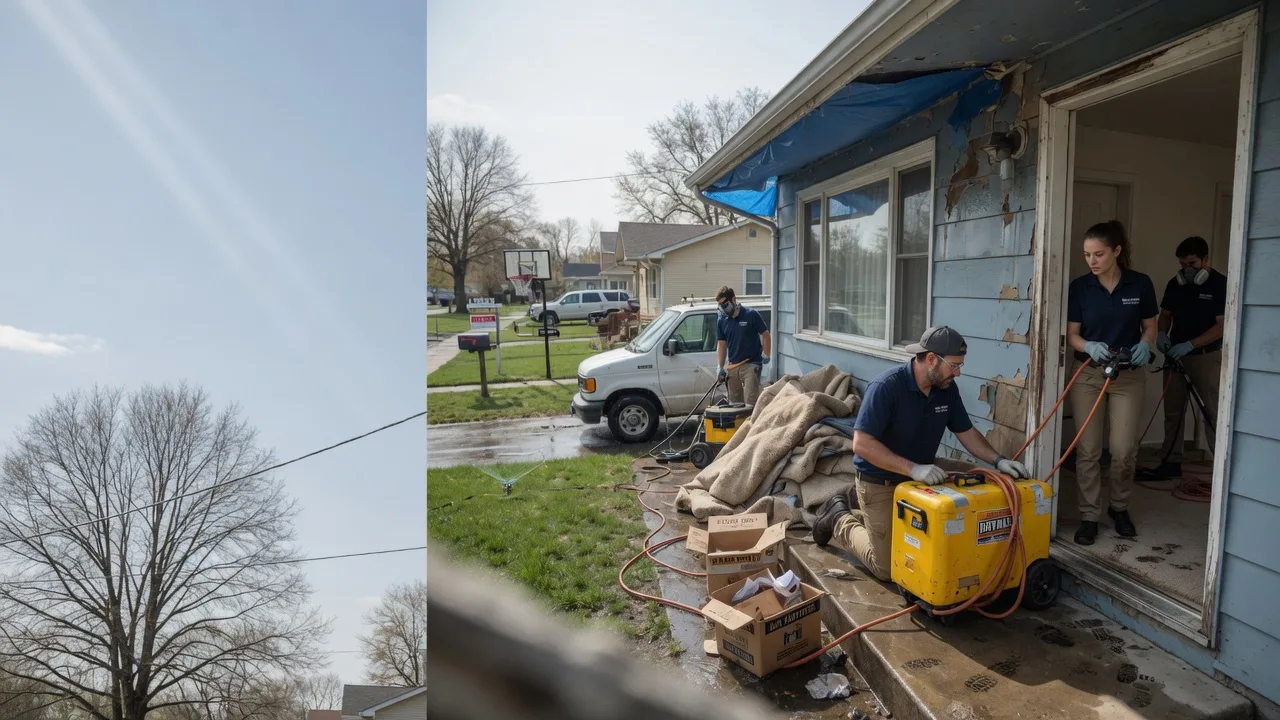 Basement Flood Cleanup in Elwood, KS near me